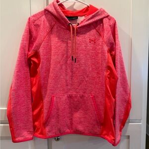 Neon women’s storm fleece hoodie Under Armour SZP/SM Coldgear w/kangaroo pocket.